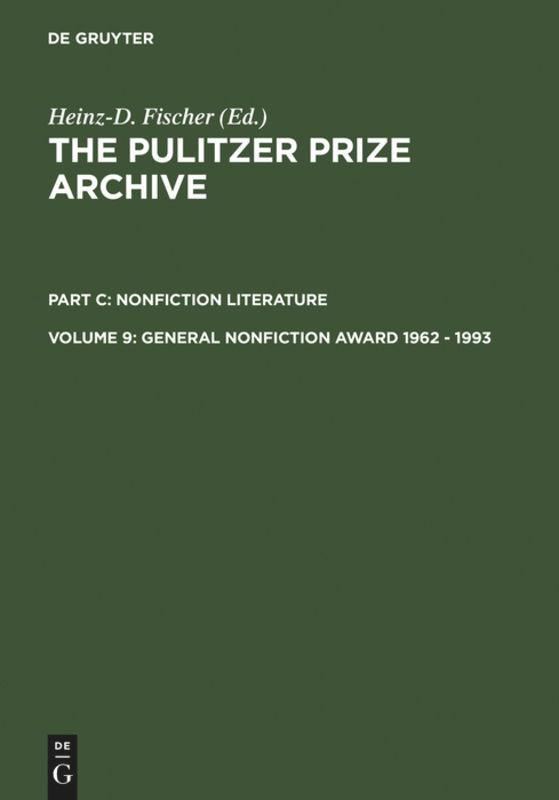 Vorderes Coverbild General Nonfiction Award 1962 - 1993