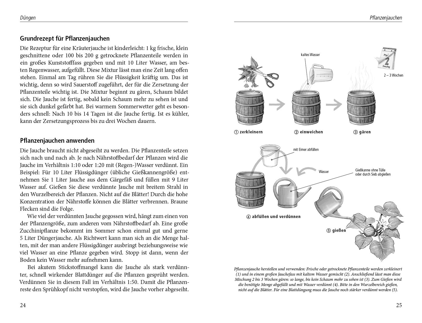 Beispielinhalt (Bild) Beinwelljauche, Knoblauchtee & Co.
