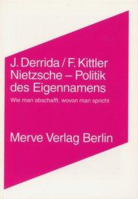 Vorderes Coverbild Nietzsche - Politik des Eigennamens
