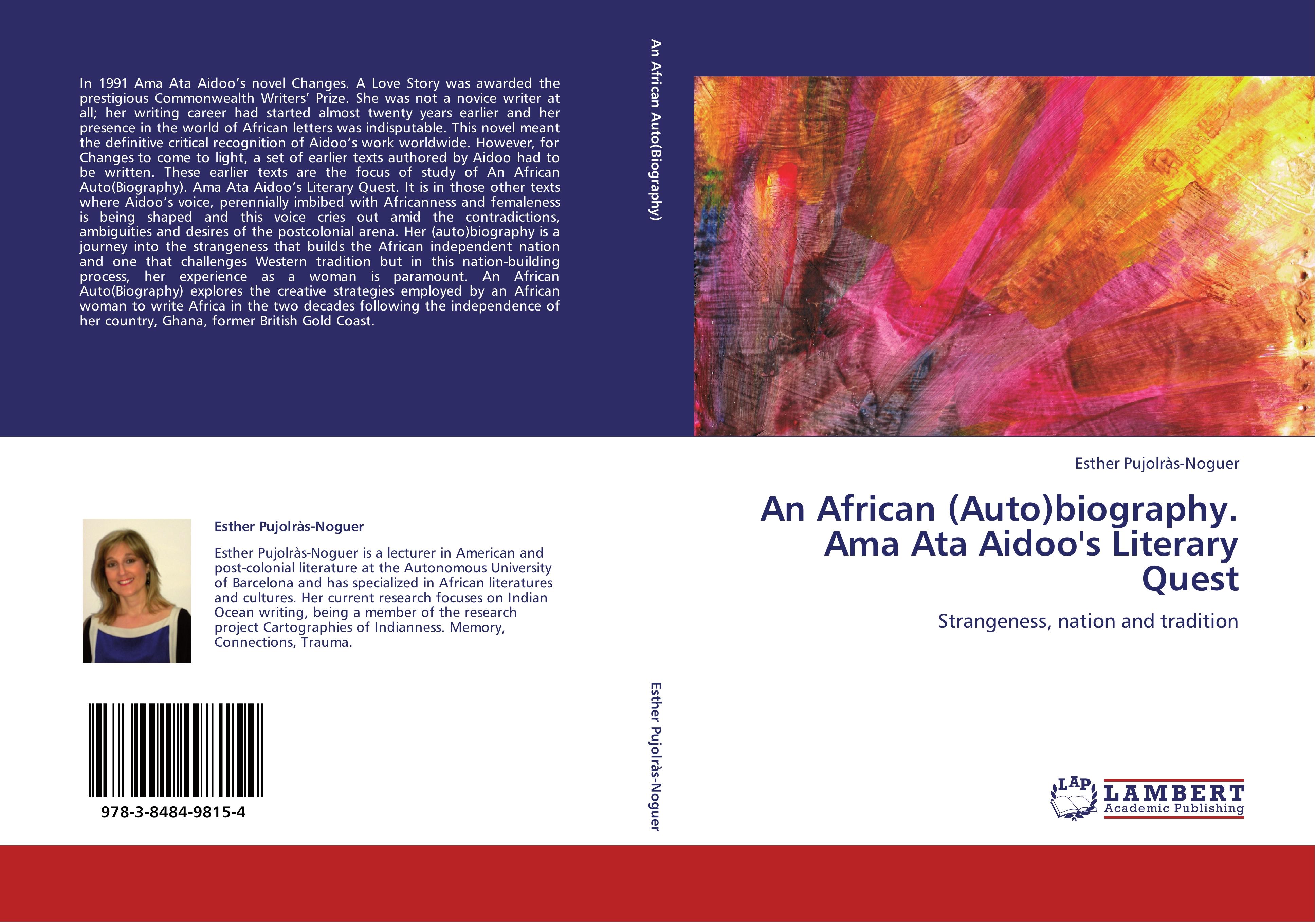 Vorderes Coverbild An African (Auto)biography. Ama Ata Aidoo's Literary Quest