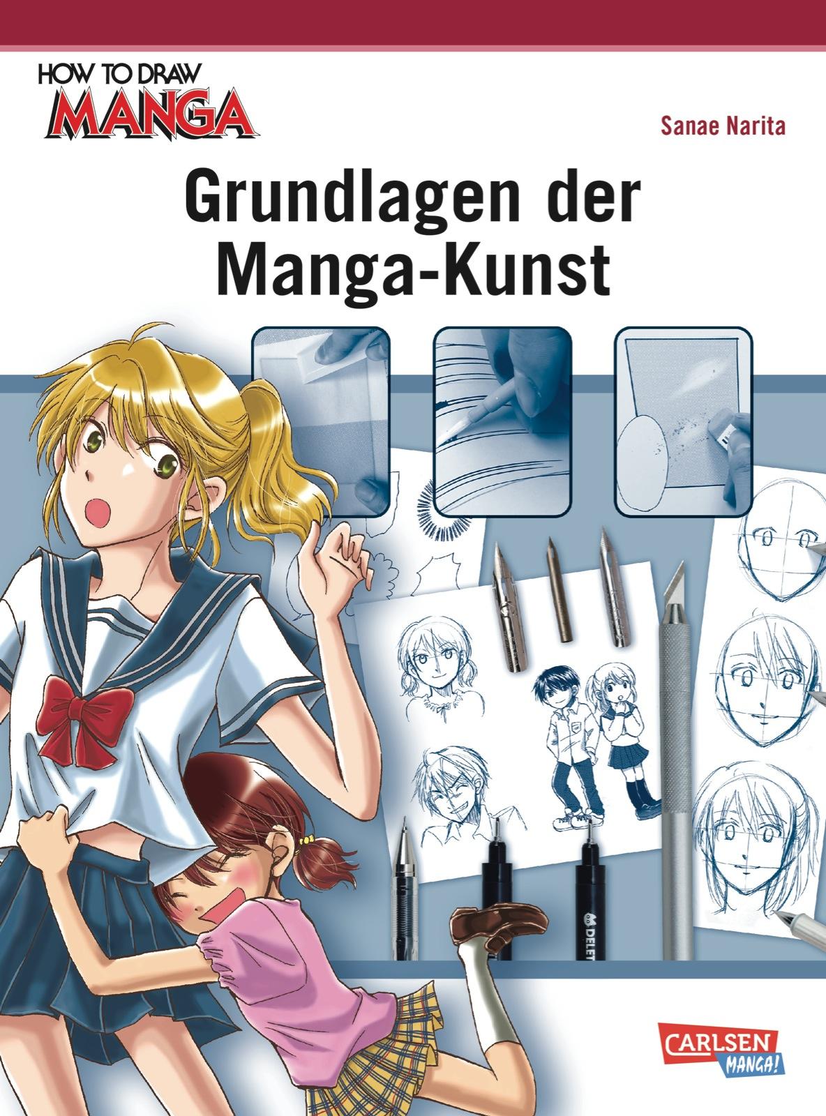 Vorderes Coverbild How To Draw Manga: Grundlagen der Manga-Kunst