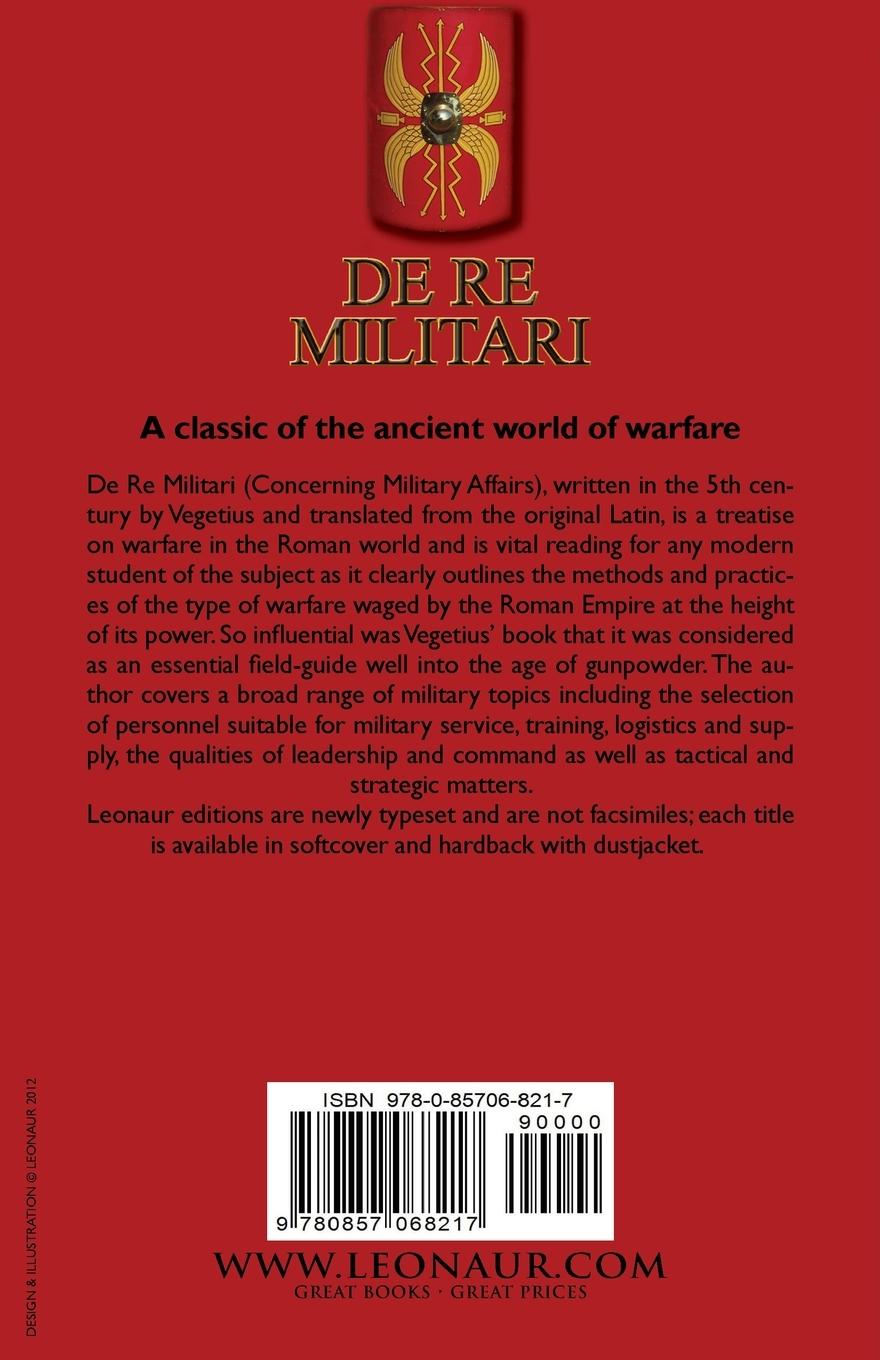 Rückseitencover De Re Militari (Concerning Military Affairs)