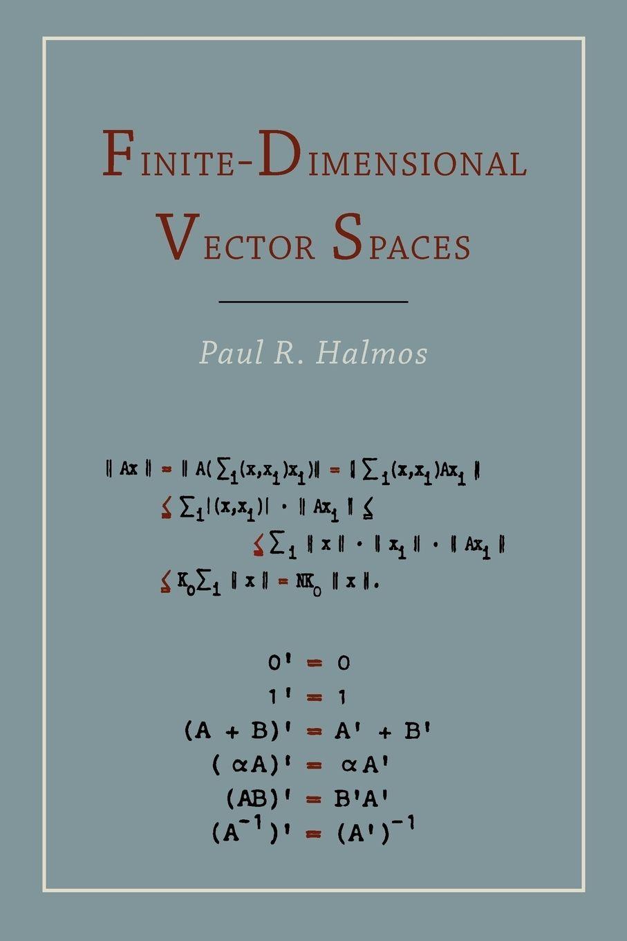 Vorderes Coverbild Finite Dimensional Vector Spaces