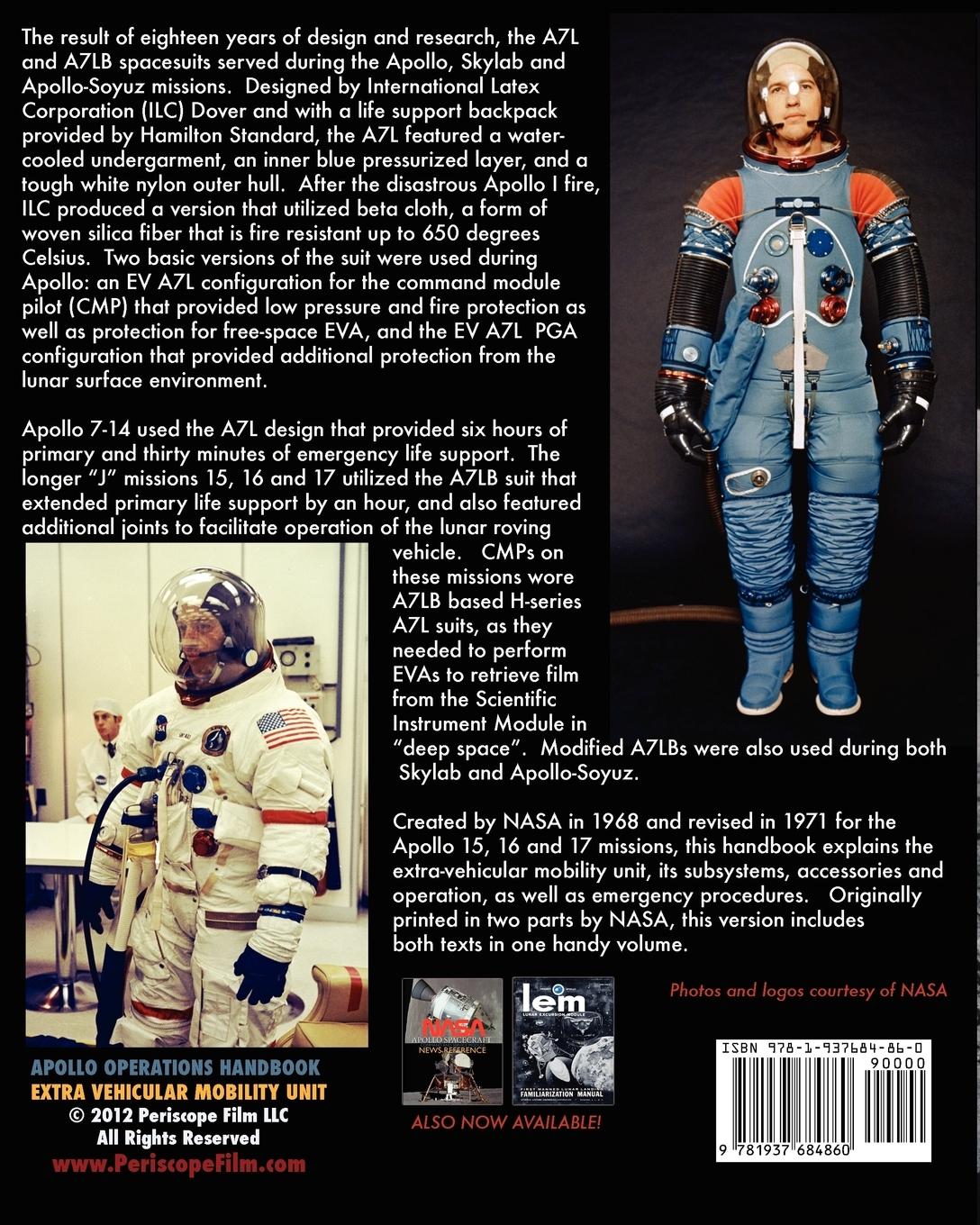 Rückseitencover Apollo Operations Handbook Extra Vehicular Mobility Unit