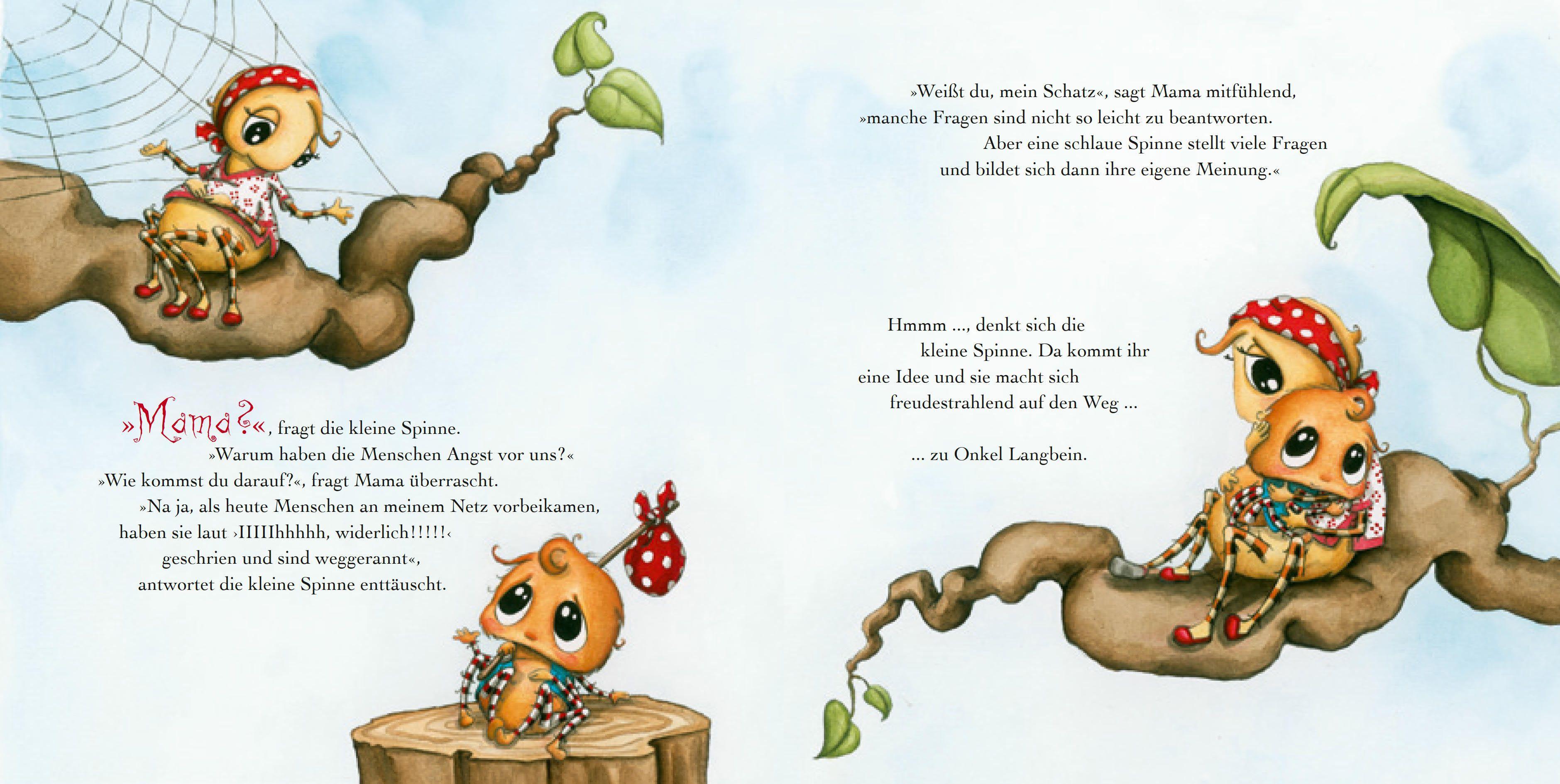 Beispielinhalt (Bild) Die kleine Spinne Widerlich