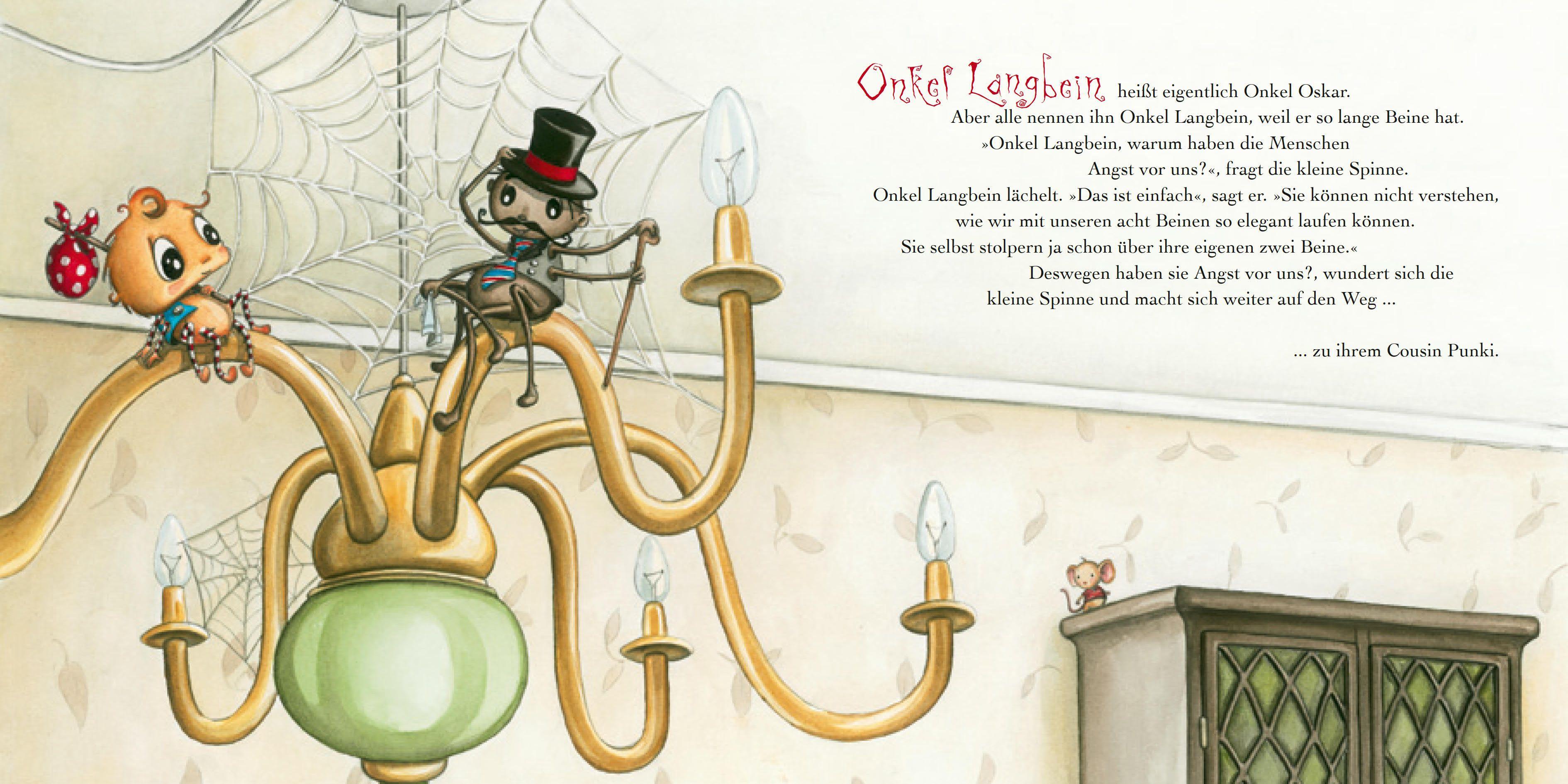 Beispielinhalt (Bild) Die kleine Spinne Widerlich