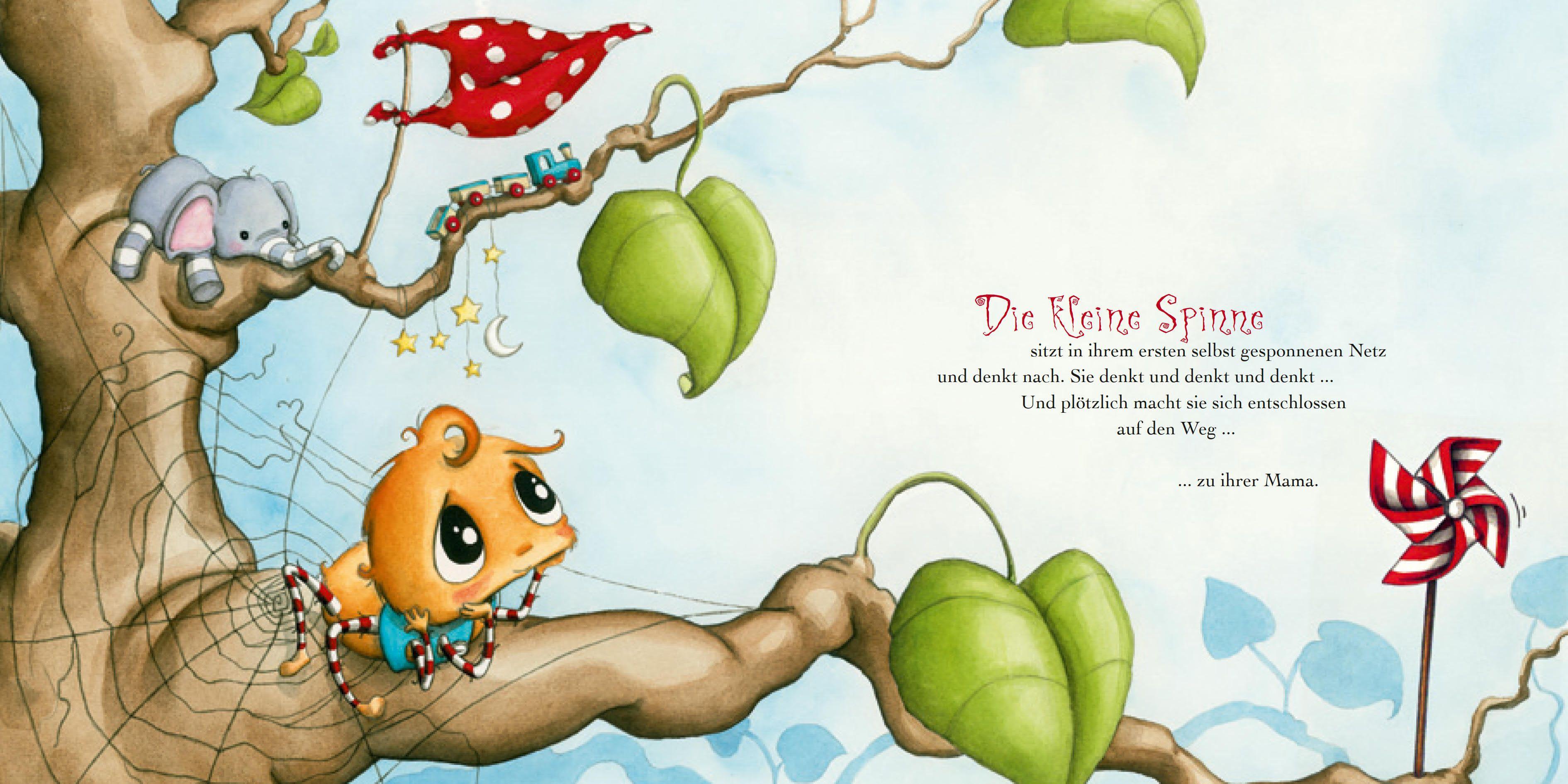 Beispielinhalt (Bild) Die kleine Spinne Widerlich