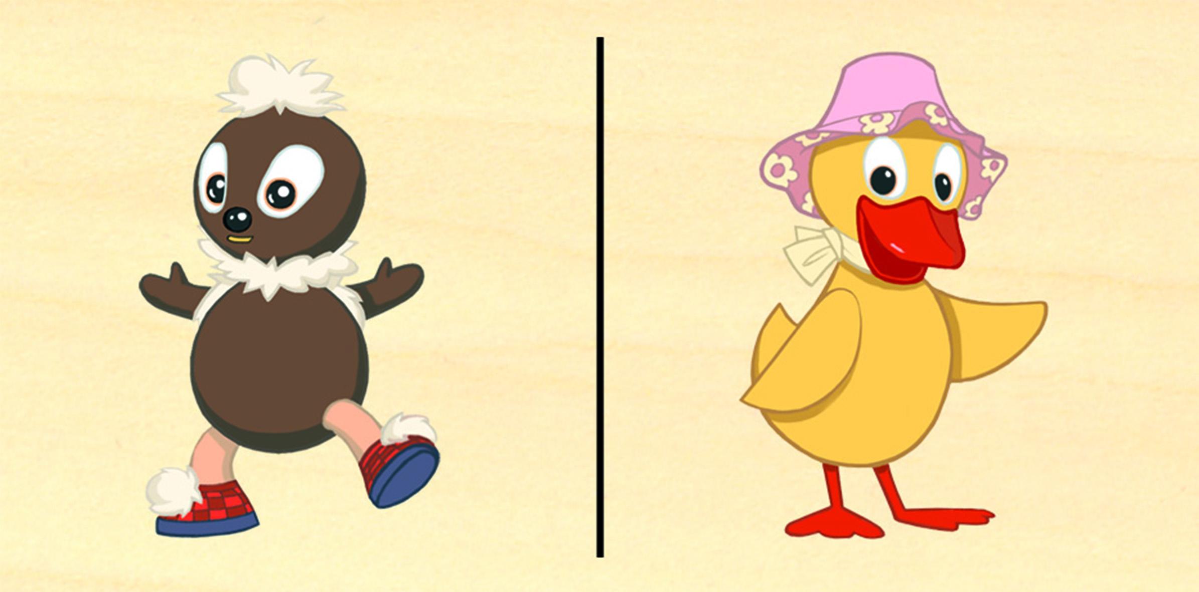 Beispielinhalt (Bild) Holz-Domino Unser Sandmännchen