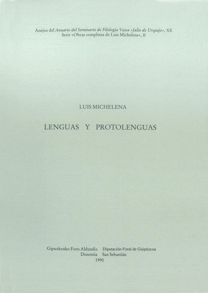 Vorderes Coverbild Lenguas y protolenguas