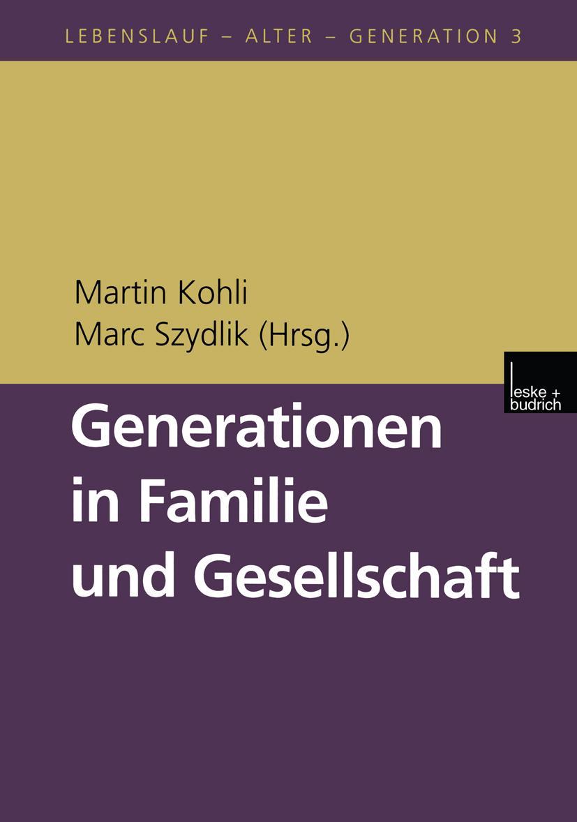 Vorderes Coverbild Generationen in Familie und Gesellschaft