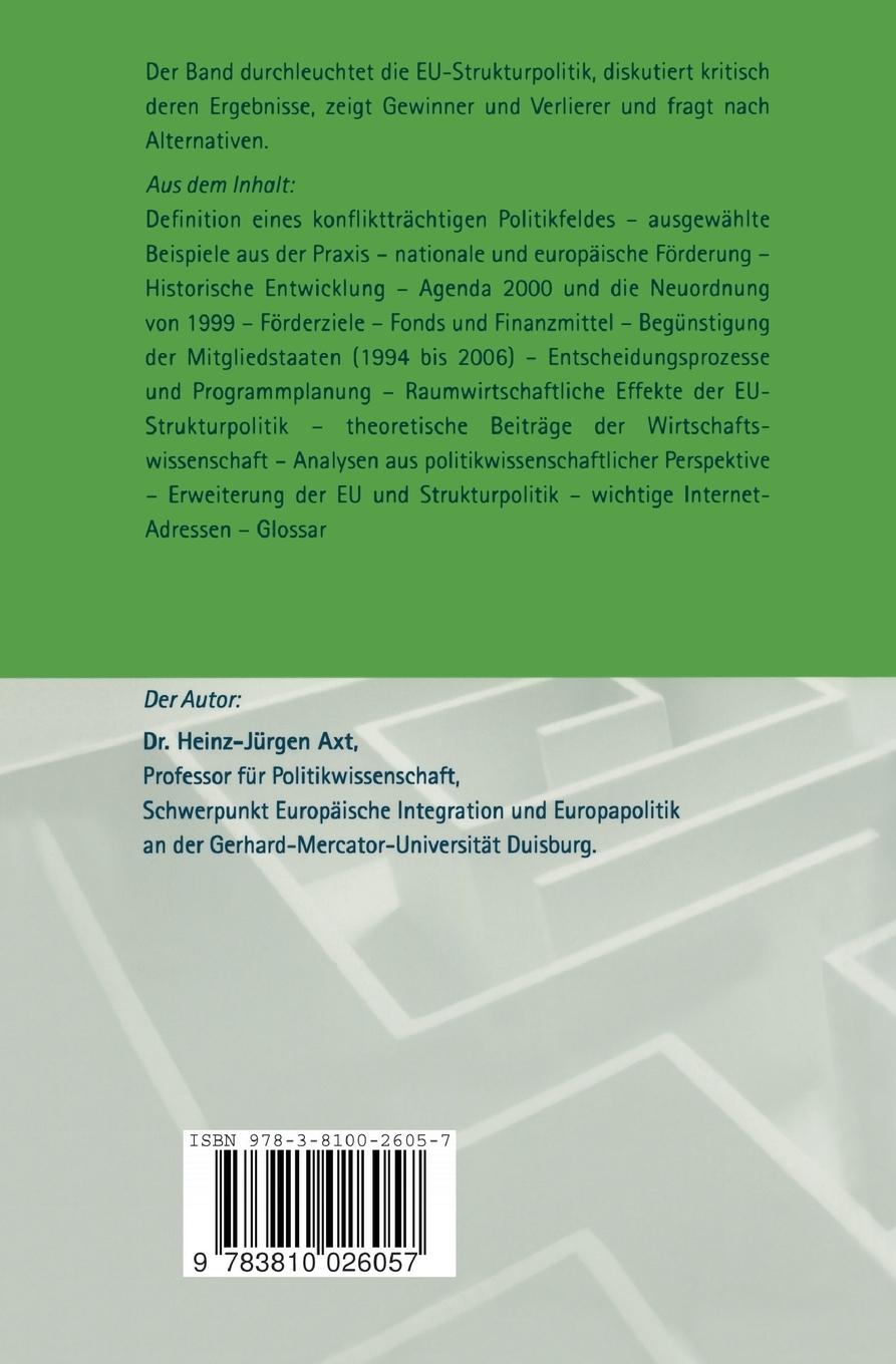 Rückseitencover EU-Strukturpolitik