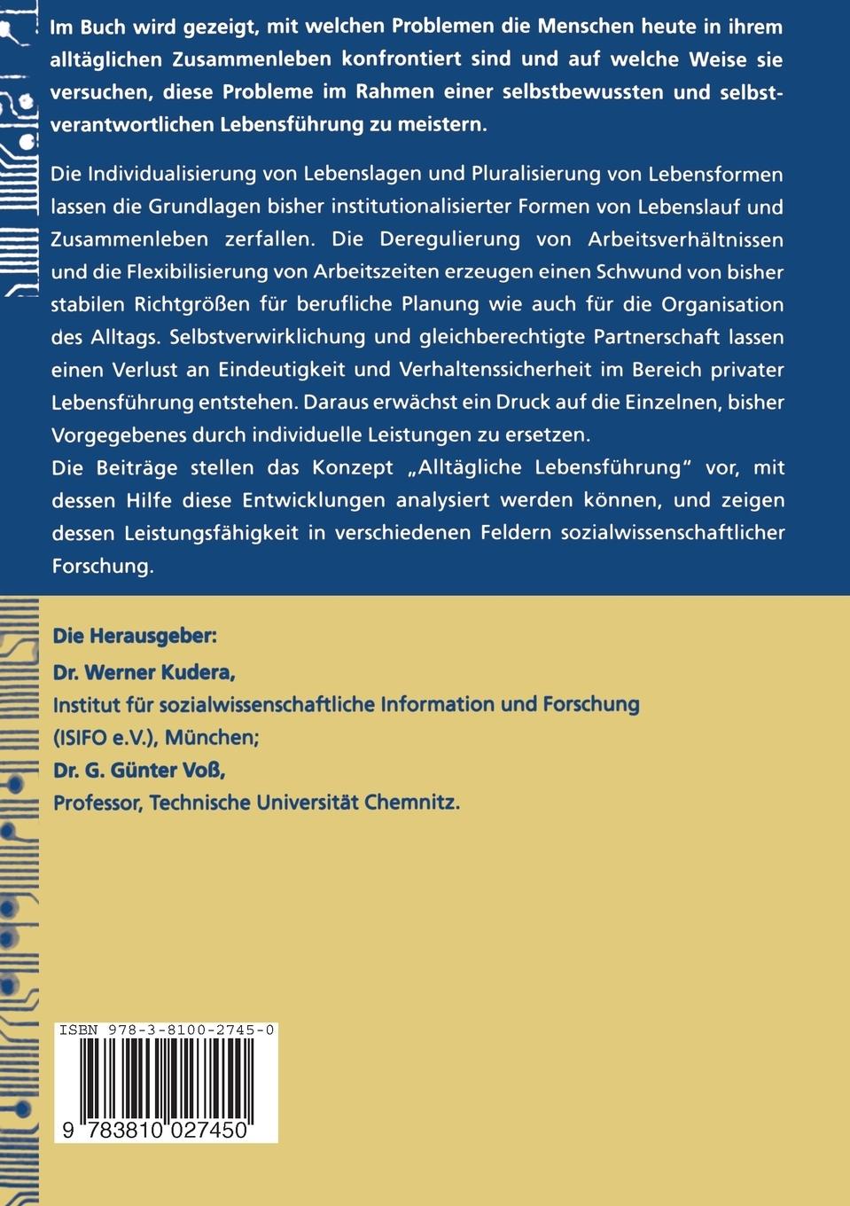 Rückseitencover Lebensführung und Gesellschaft