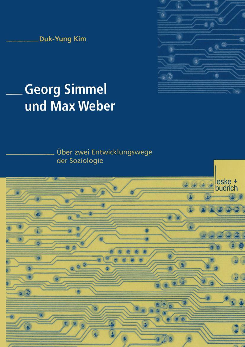 Vorderes Coverbild Georg Simmel und Max Weber