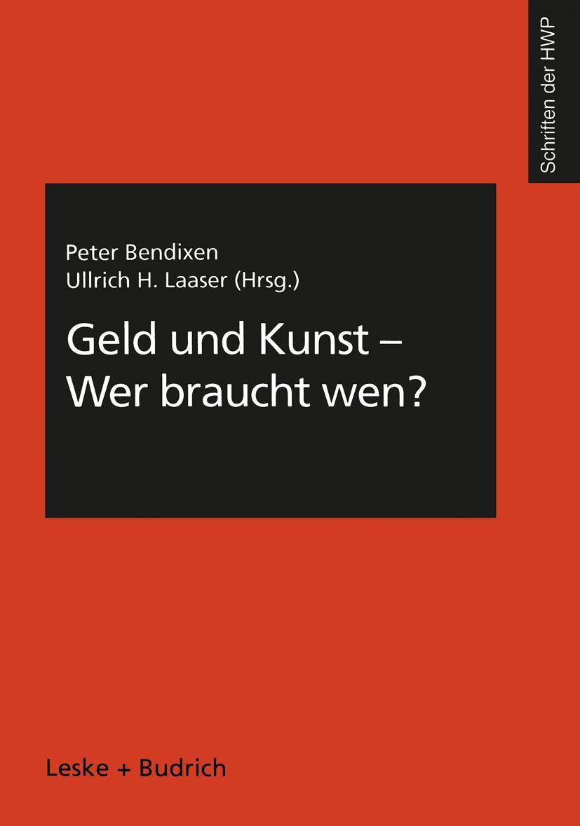 Vorderes Coverbild Geld und Kunst - Wer braucht wen?