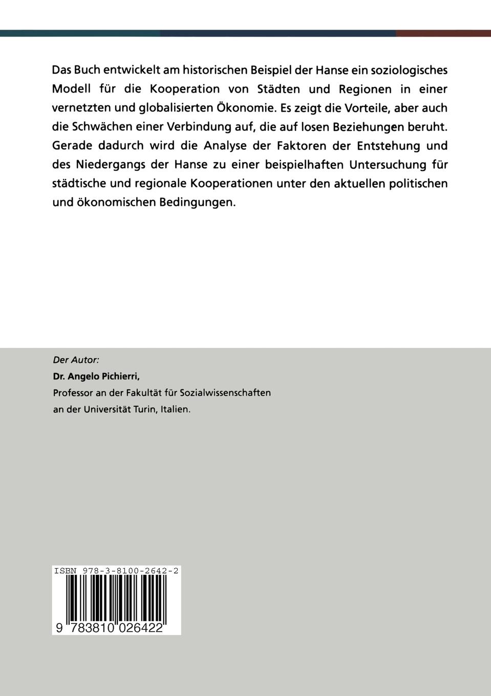 Rückseitencover Die Hanse - Staat der Städte
