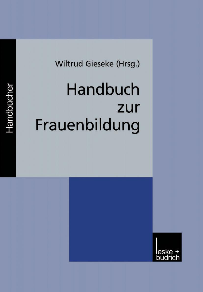Vorderes Coverbild Handbuch zur Frauenbildung