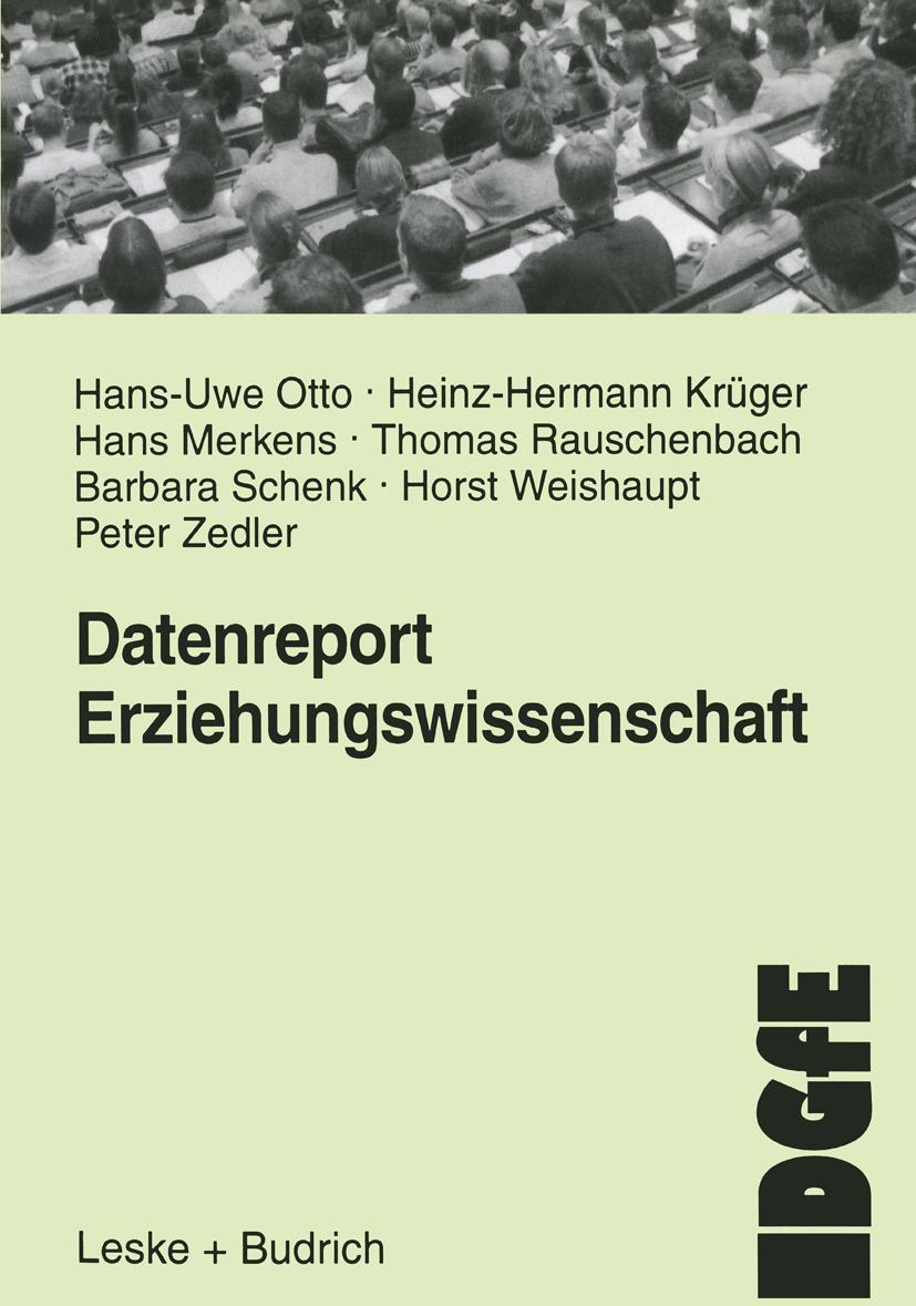 Vorderes Coverbild Datenreport Erziehungswissenschaft