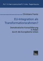 Vorderes Coverbild EU-Integration als Transformationsrahmen?