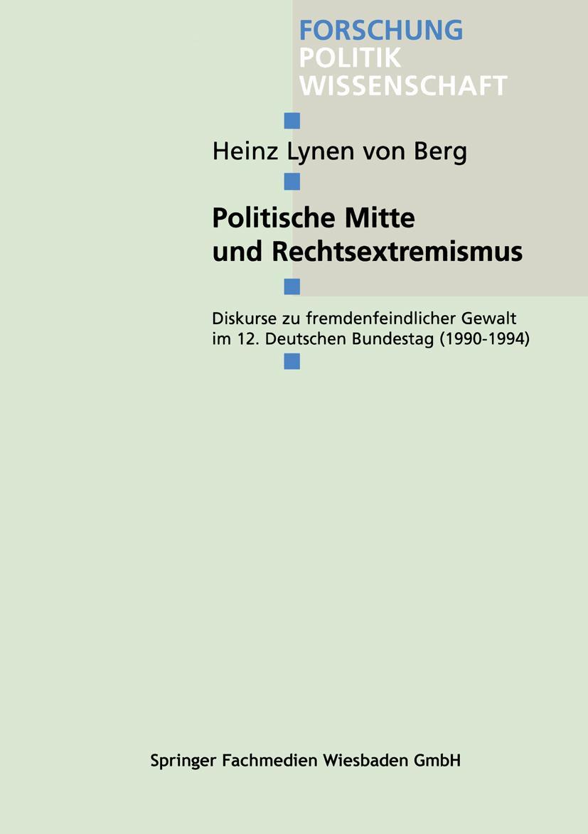 Vorderes Coverbild Politische Mitte und Rechtsextremismus