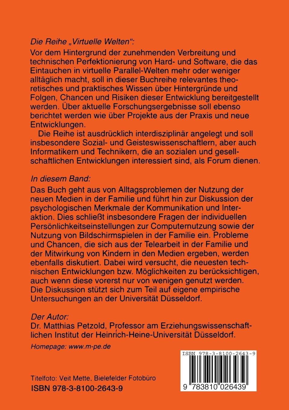Rückseitencover Die Multimedia-Familie