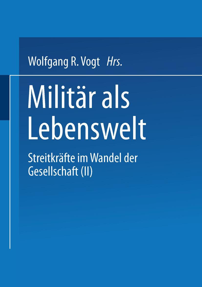 Vorderes Coverbild Militär als Lebenswelt