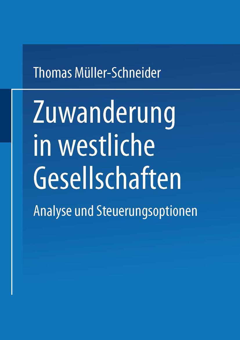 Vorderes Coverbild Zuwanderung in westliche Gesellschaften