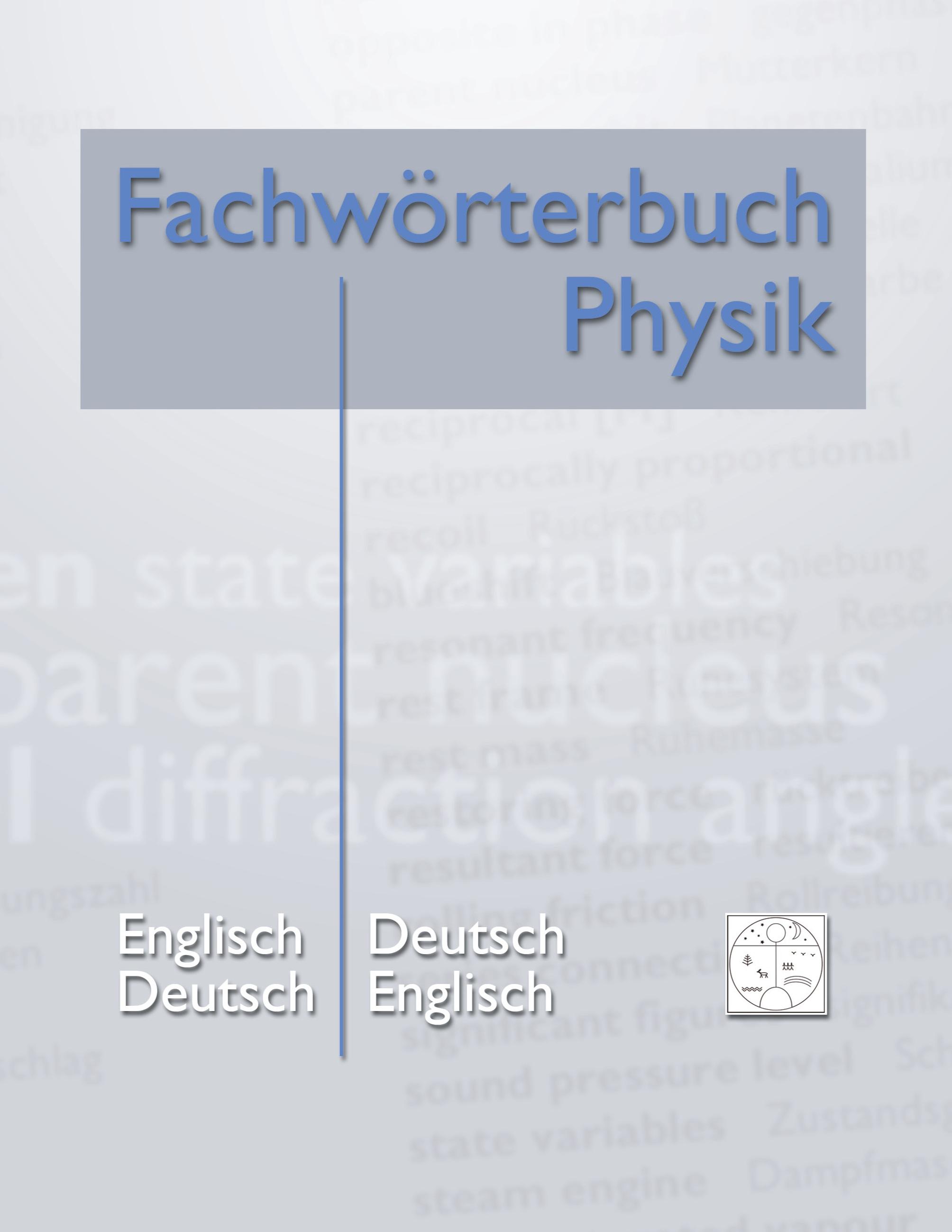 Vorderes Coverbild Fachwörterbuch Physik