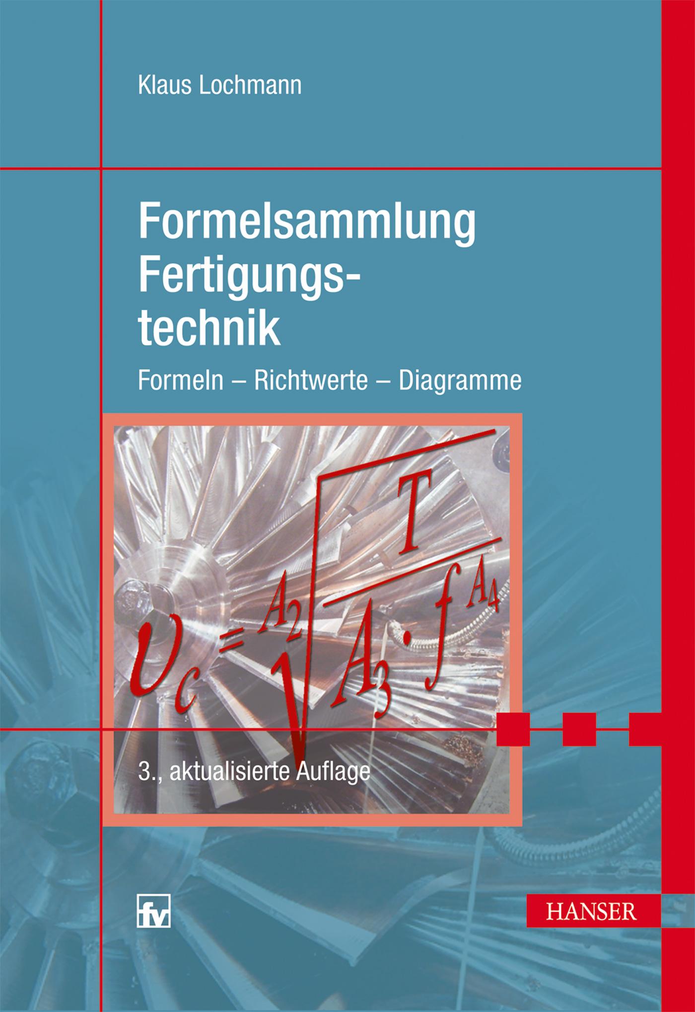 Vorderes Coverbild Formelsammlung Fertigungstechnik