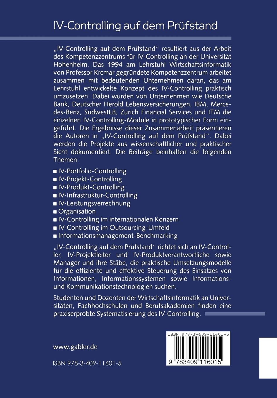 Rückseitencover IV-Controlling auf dem Prüfstand