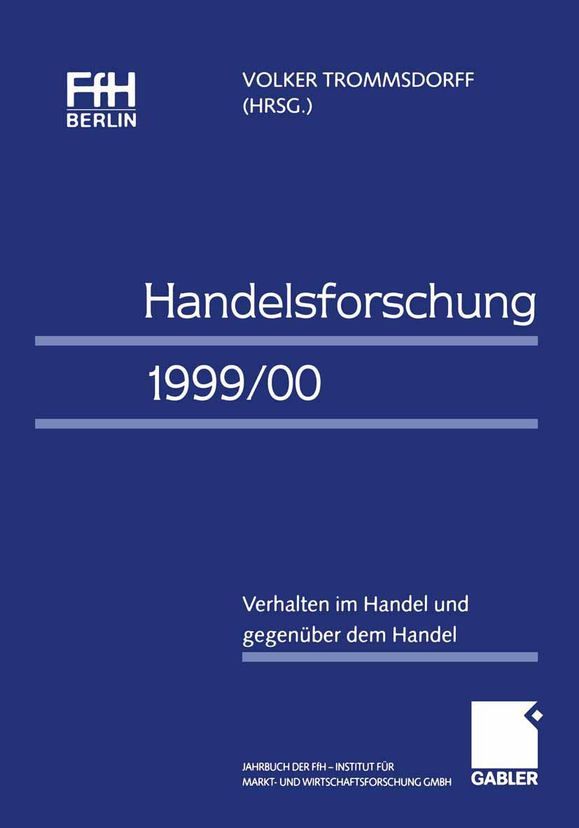 Vorderes Coverbild Handelsforschung 1999/00
