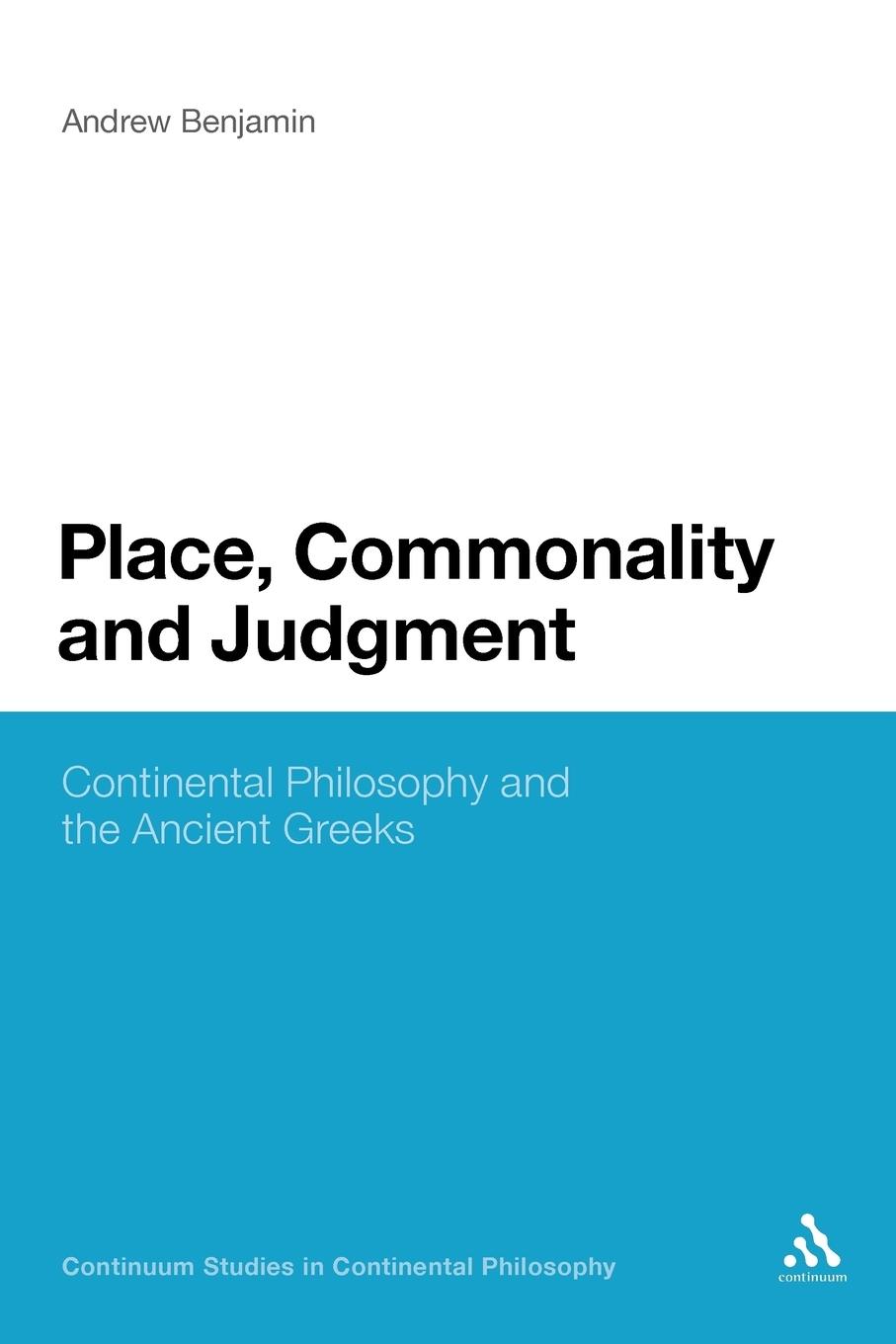 Vorderes Coverbild Place, Commonality and Judgment