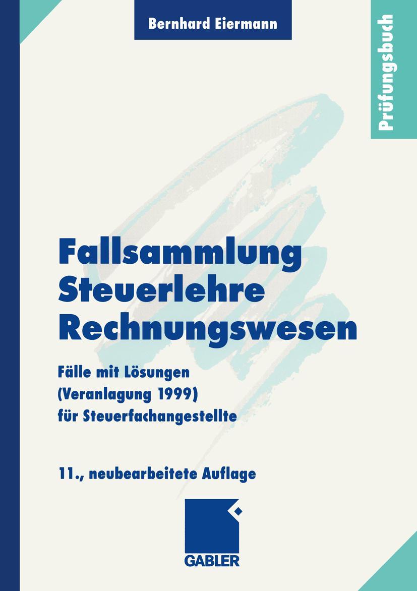 Vorderes Coverbild Fallsammlung Steuerlehre Rechnungswesen