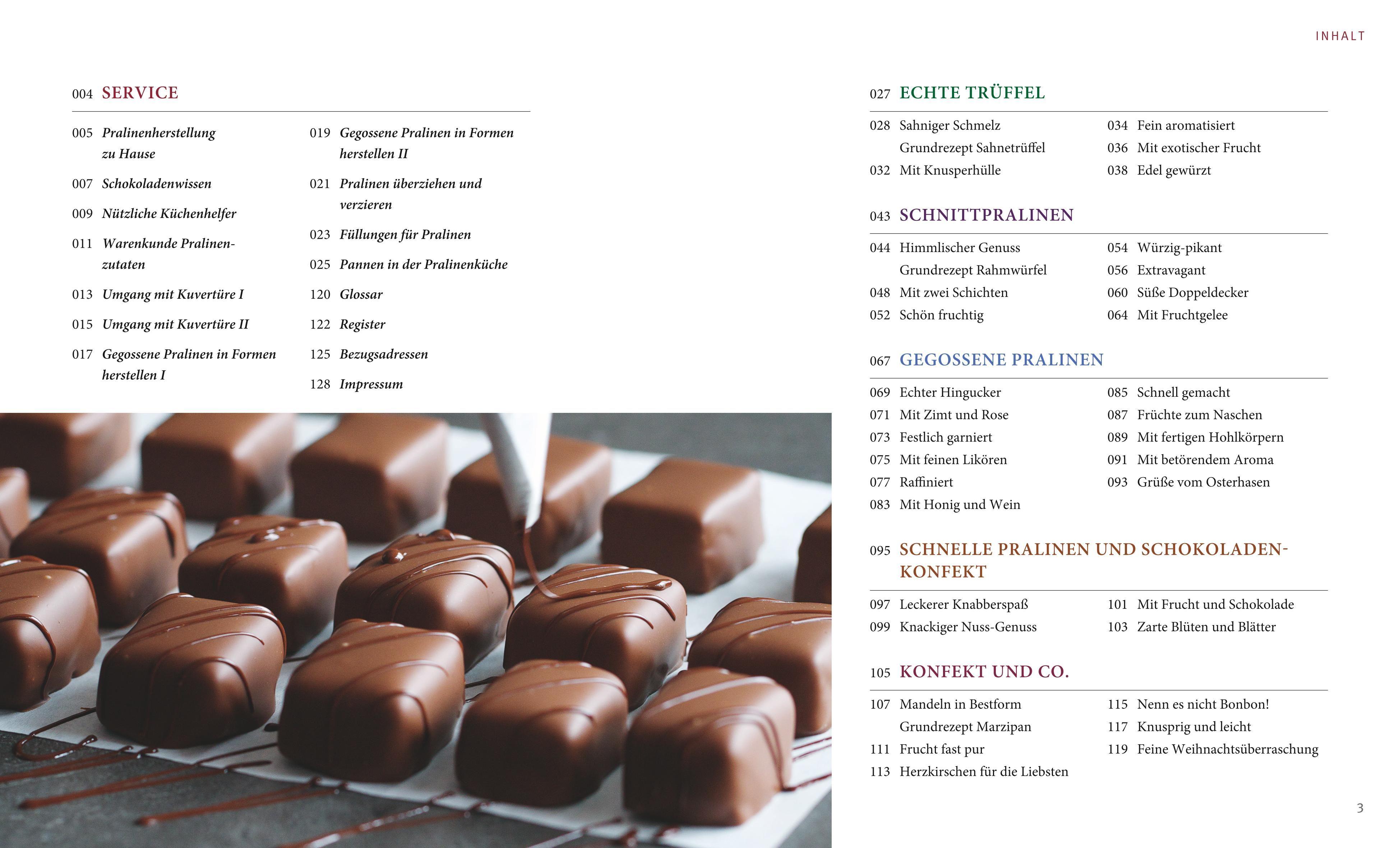 Beispielinhalt (Bild) Pralinen selbst gemacht