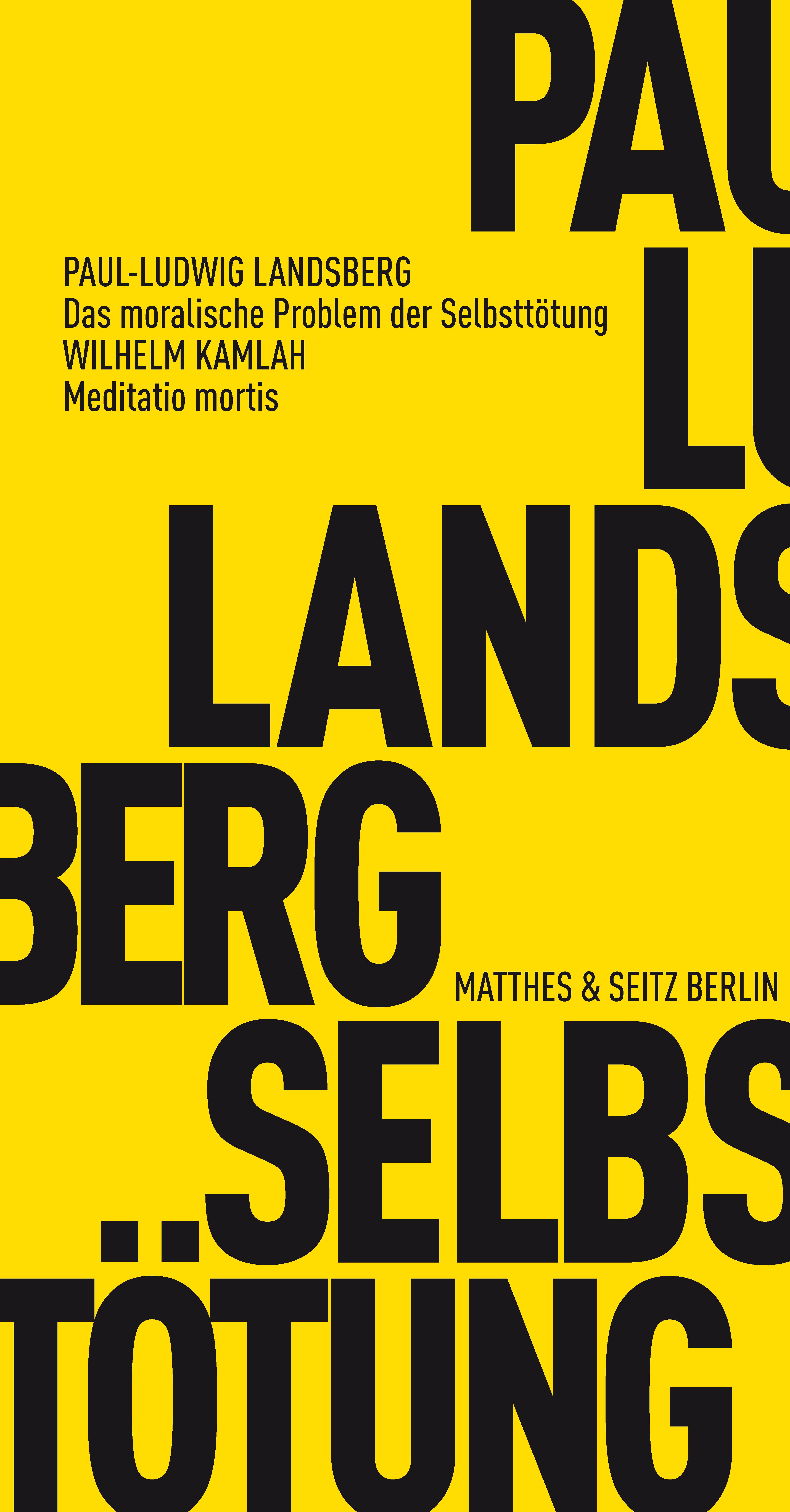 Vorderes Coverbild Das moralische Problem der Selbsttötung