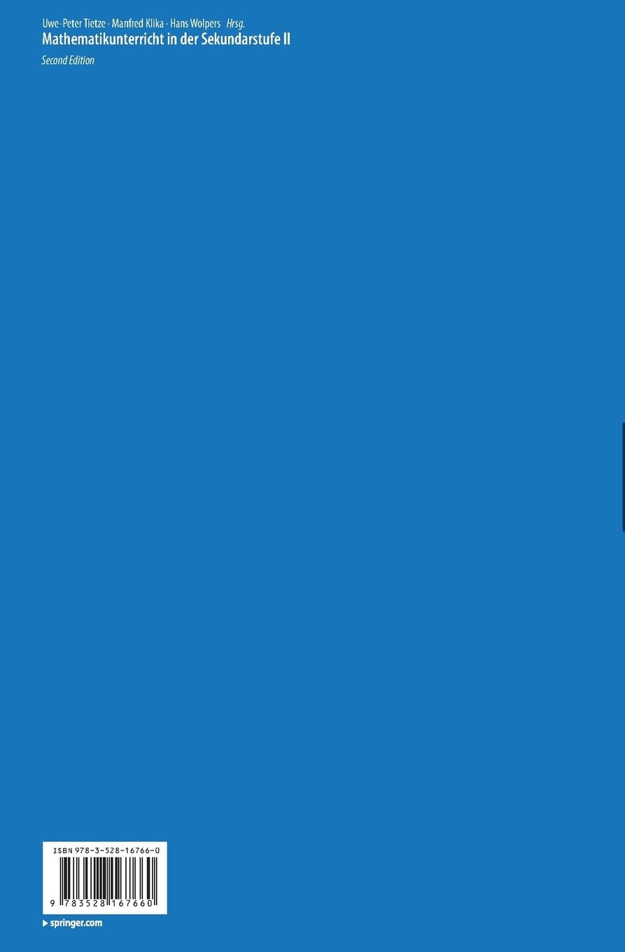 Rückseitencover Mathematikunterricht in der Sekundarstufe II