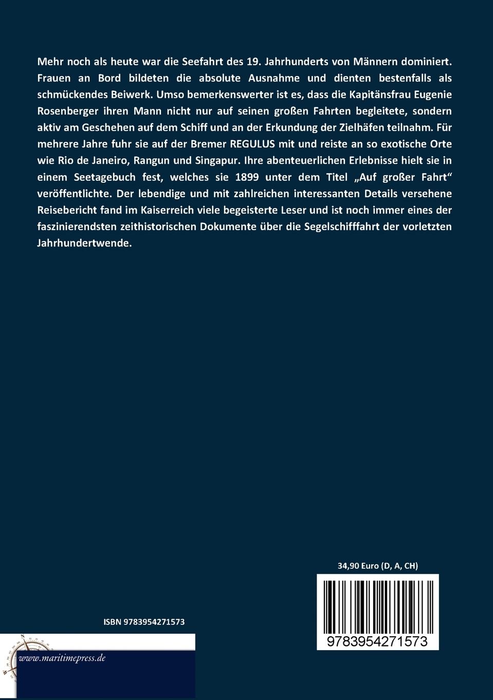 Rückseitencover Auf großer Fahrt