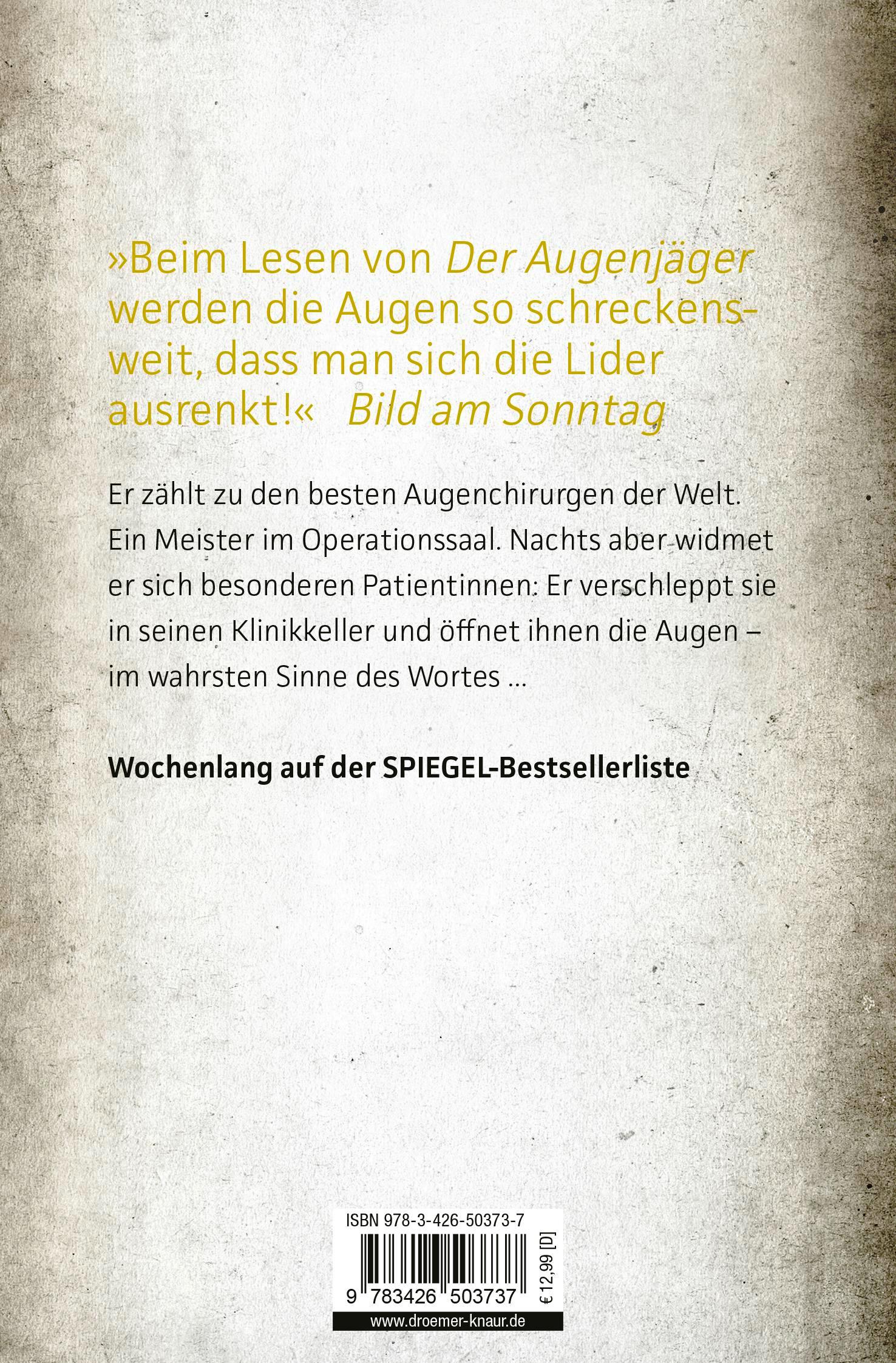 Rückseitencover Der Augenjäger