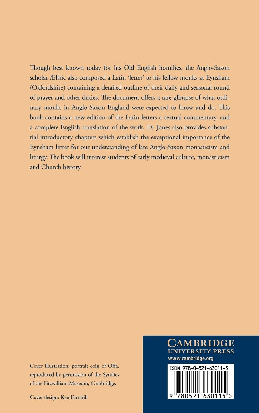 Rückseitencover Lfric's Letter to the Monks of Eynsham