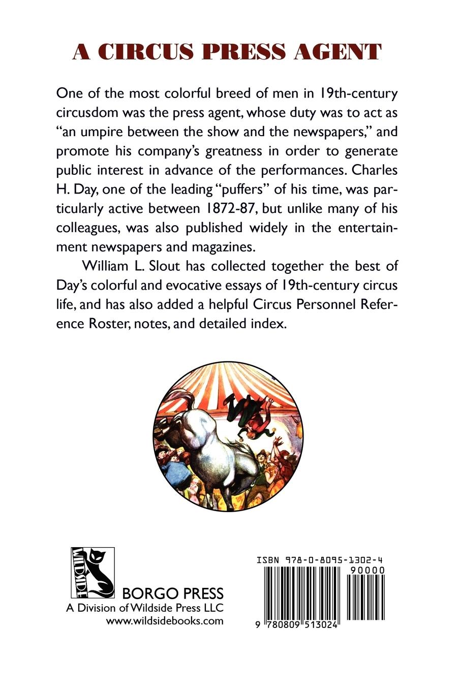 Rückseitencover Ink from a Circus Press Agent