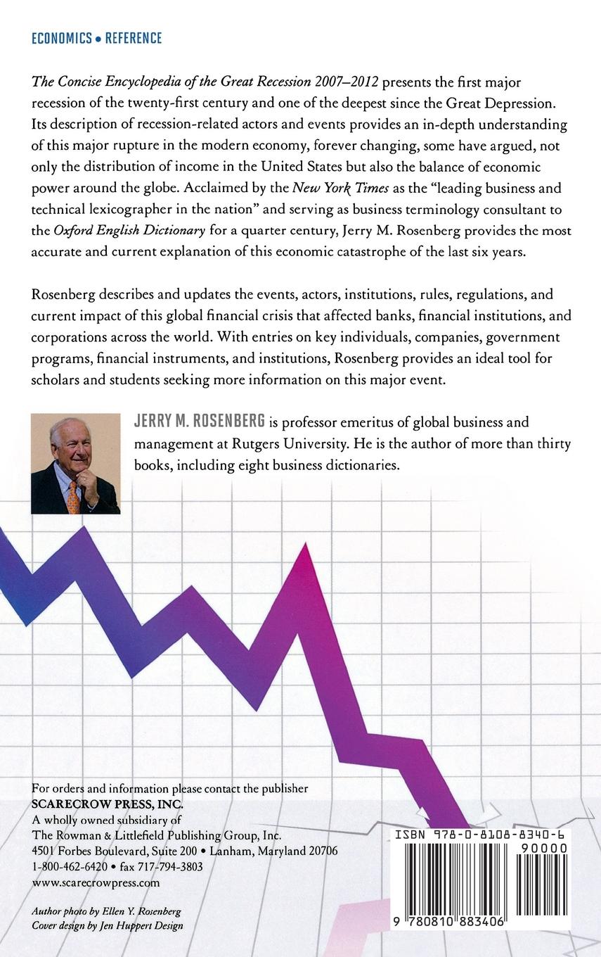 Rückseitencover Concise Encyclopedia of The Great Recession 2007-2012