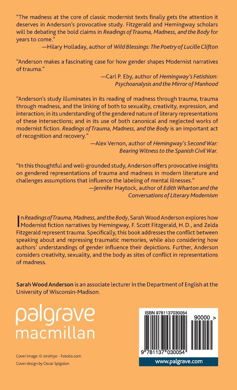 Rückseitencover Readings of Trauma, Madness, and the Body