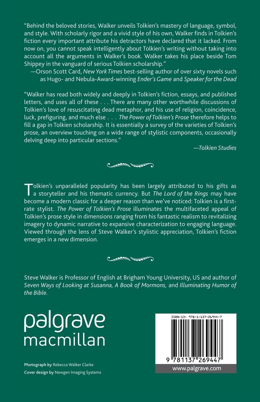 Rückseitencover The Power of Tolkien's Prose