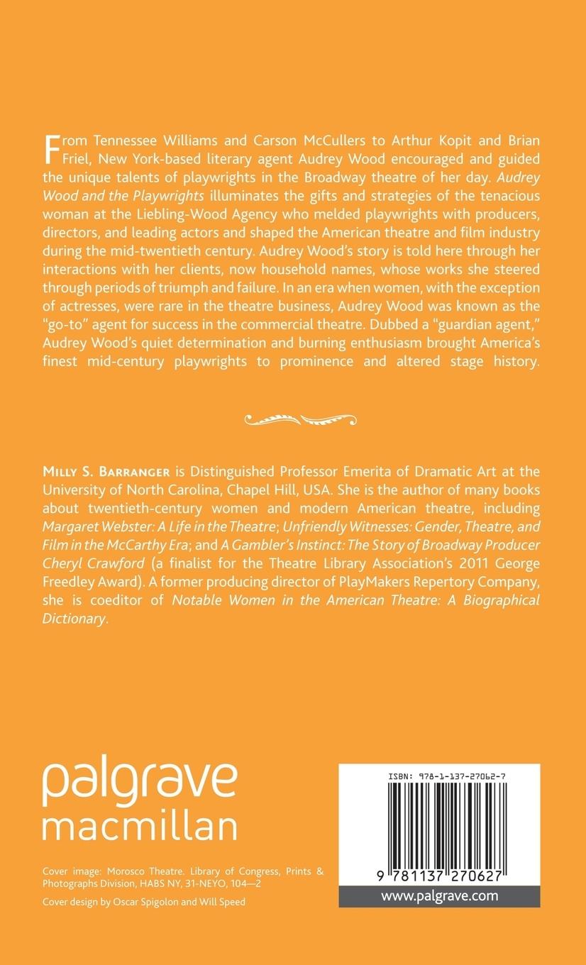 Rückseitencover Audrey Wood and the Playwrights