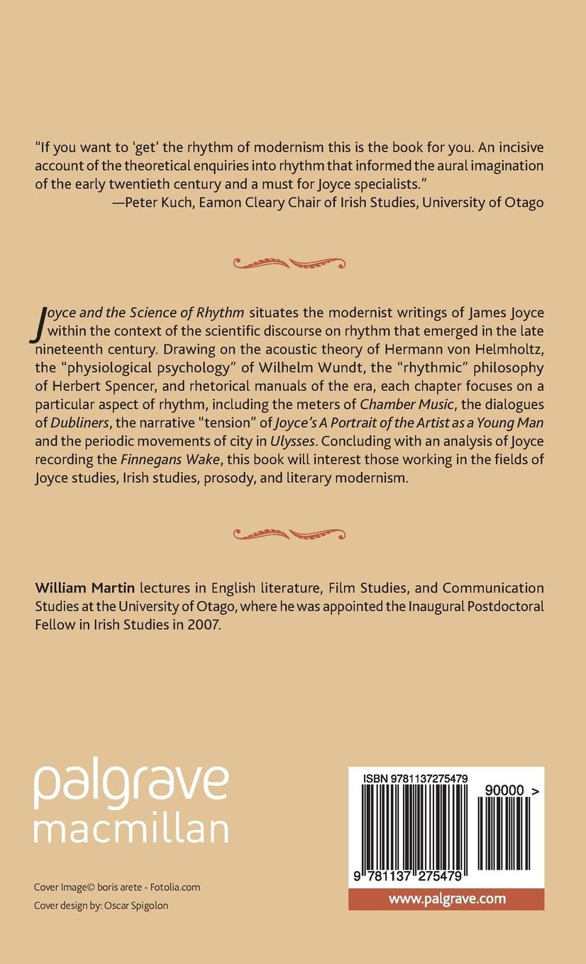 Rückseitencover Joyce and the Science of Rhythm