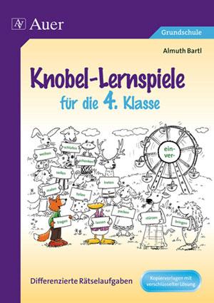 Vorderes Coverbild Knobel-Lernspiele für die 4. Klasse