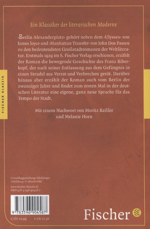 Rückseitencover Berlin Alexanderplatz