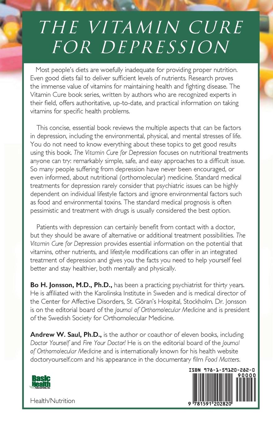 Rückseitencover The Vitamin Cure for Depression