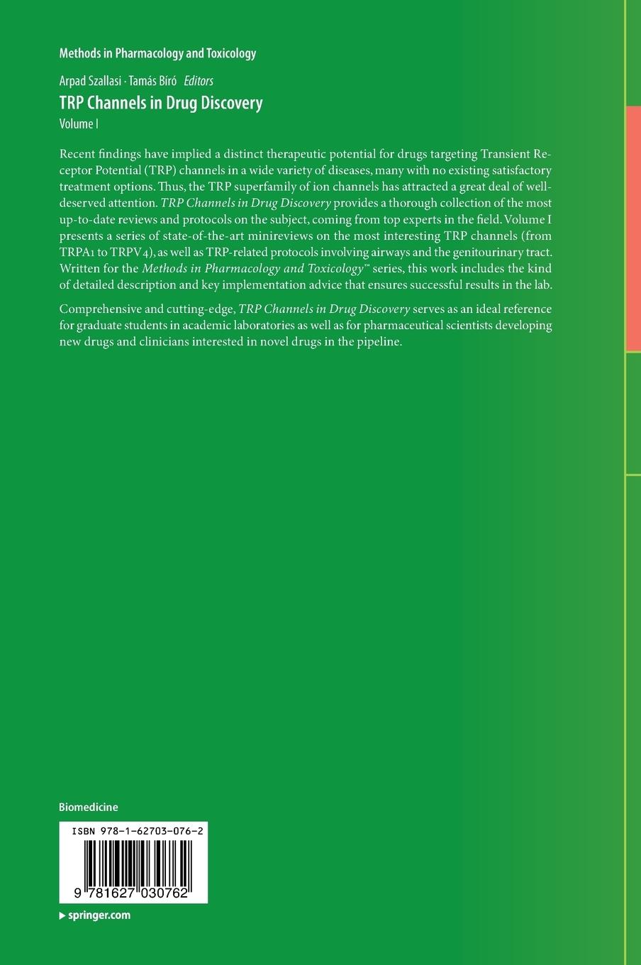 Rückseitencover TRP Channels in Drug Discovery