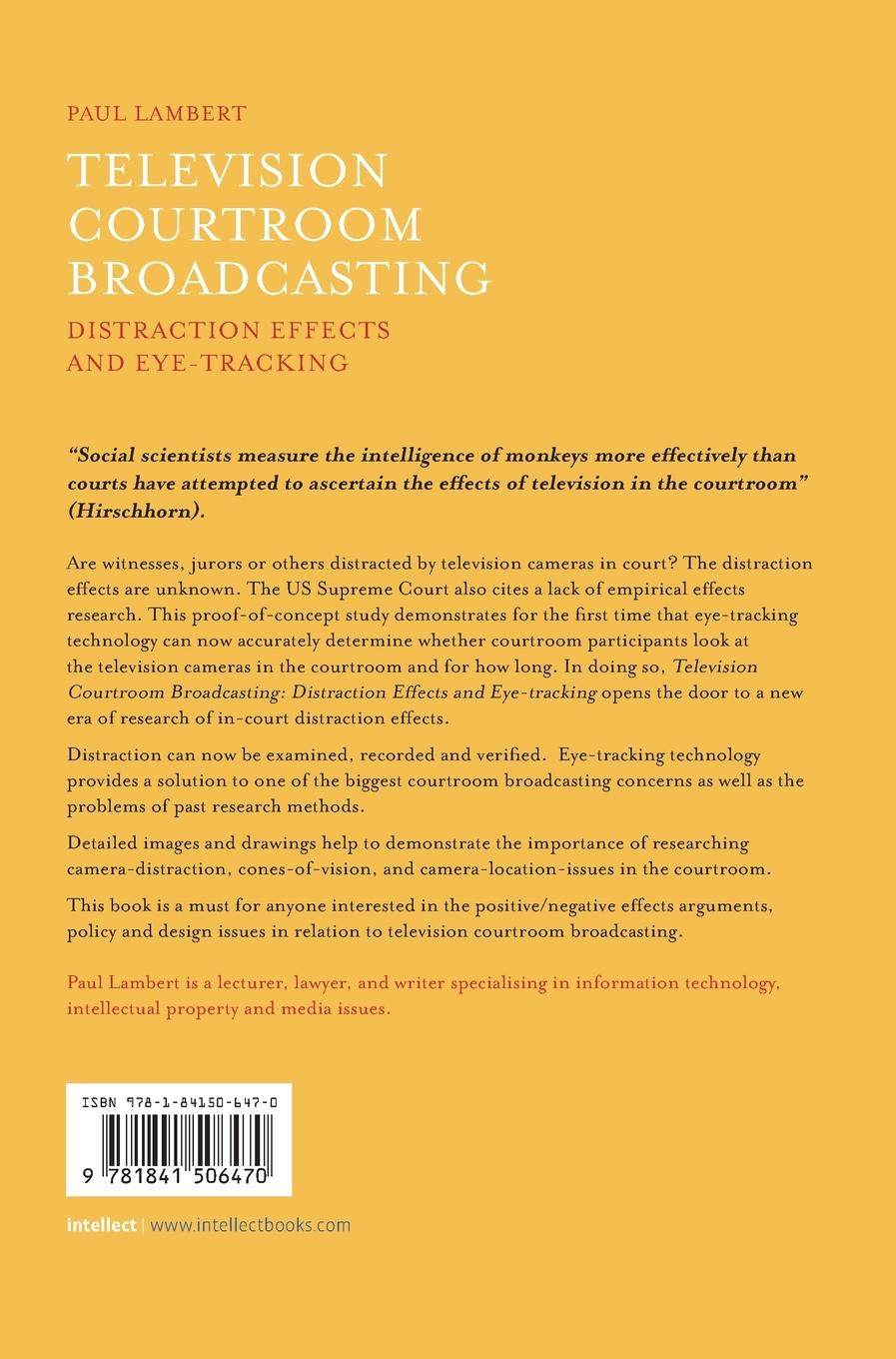 Rückseitencover Television Courtroom Broadcasting