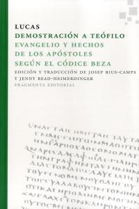 Vorderes Coverbild Demostración a Teófilo : Evangelio y Hechos de los Apóstoles según el Códice Beza